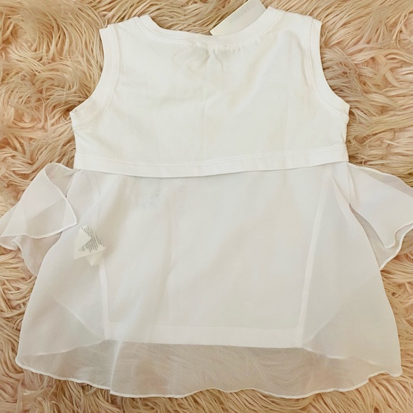 NWT! White butterfly sleeveless tunic size 4Y! 🦋 - Picture 6 of 7